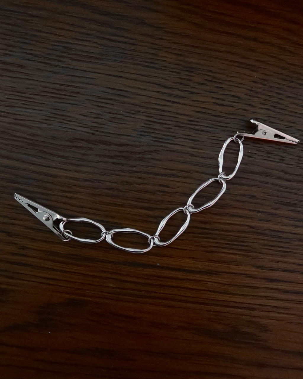 14k Organic Chain Clip