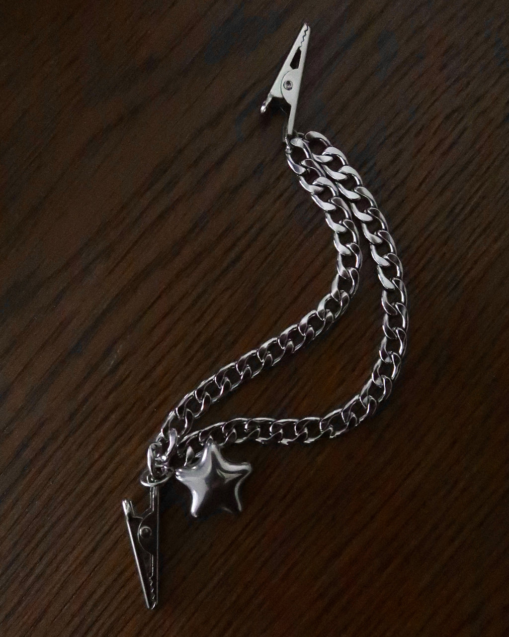 Dual Chain Clip Bubble Star Charm