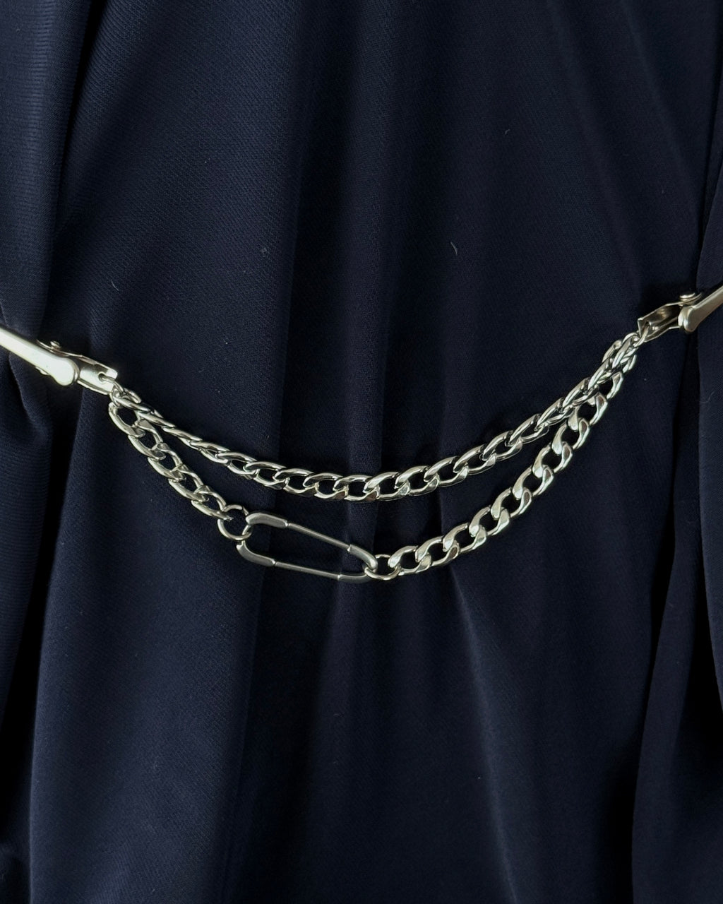 Dual Chain Clip Pin Pendant